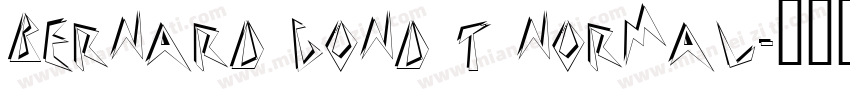 Bernard Cond T Normal字体转换